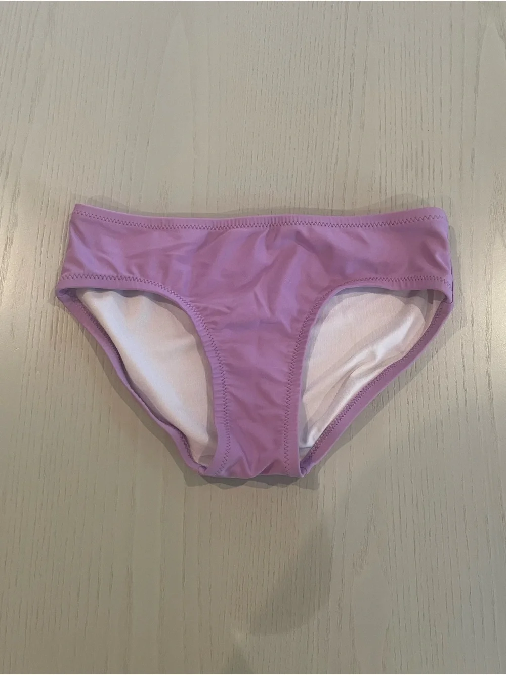 Primary Kids Long Sleeve Rashguard Swim Bikini Bottom Set (Purple Waves) Size 10